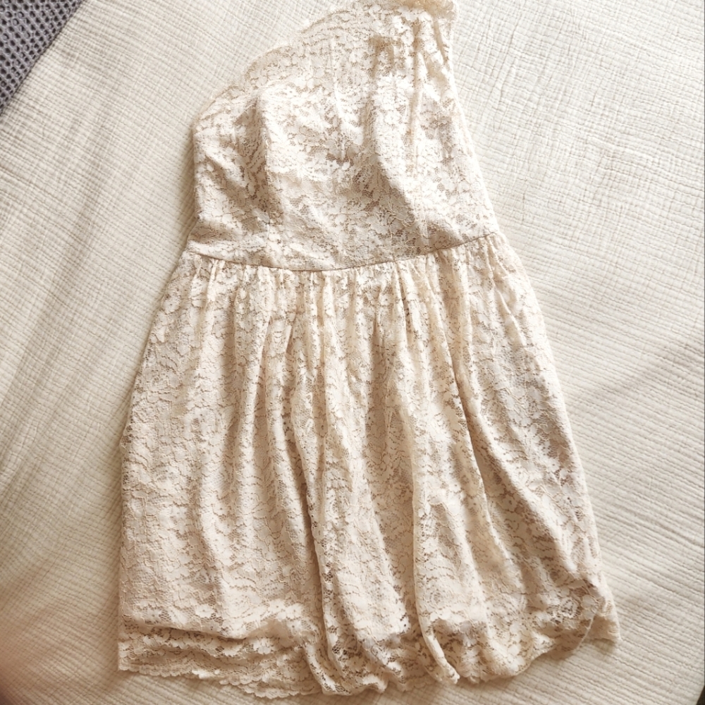 Tevolio One Shoulder Lace Dress